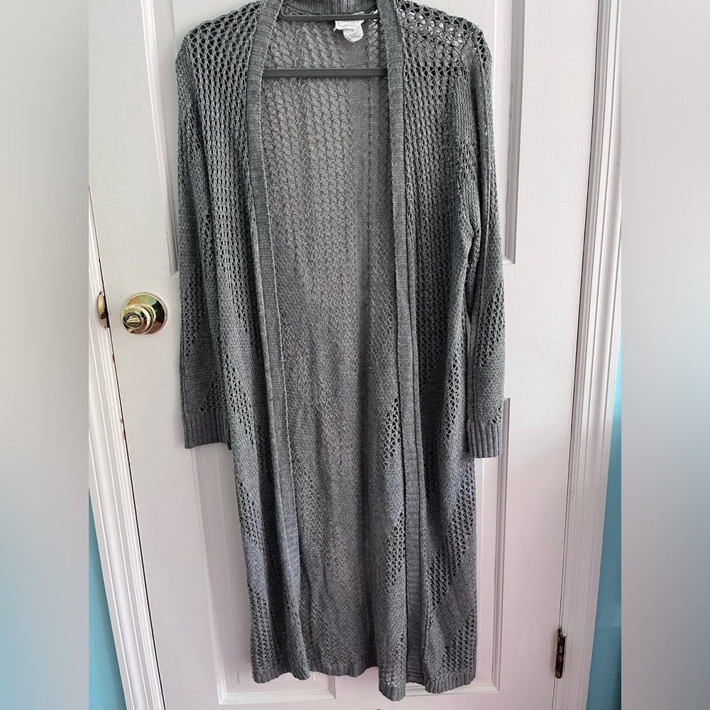 Long Gray Cardigan